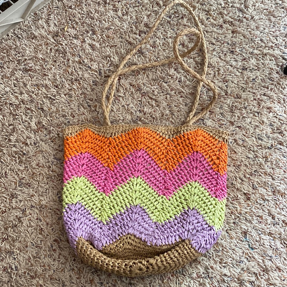Pull & Bear woven bucket bag